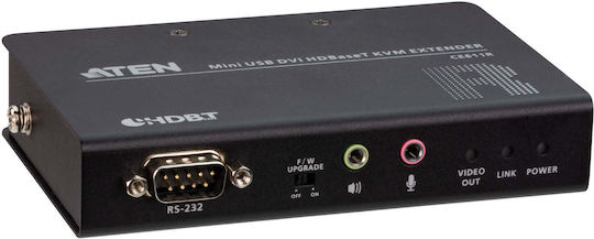 Aten CE611 KVM & Data Switch με Audio / DVI / HDBaseT / USB-B / USB 2.0