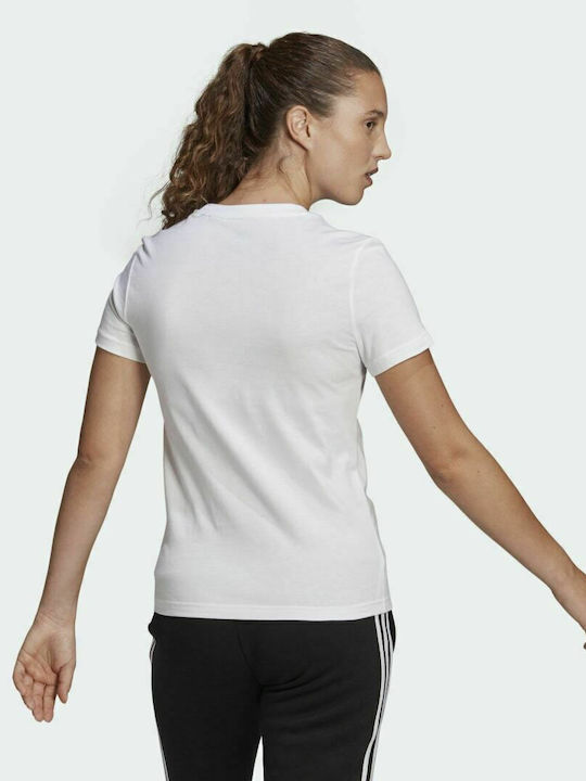 Adidas Essentials Γυναικείο Αθλητικό T-shirt Λευκό