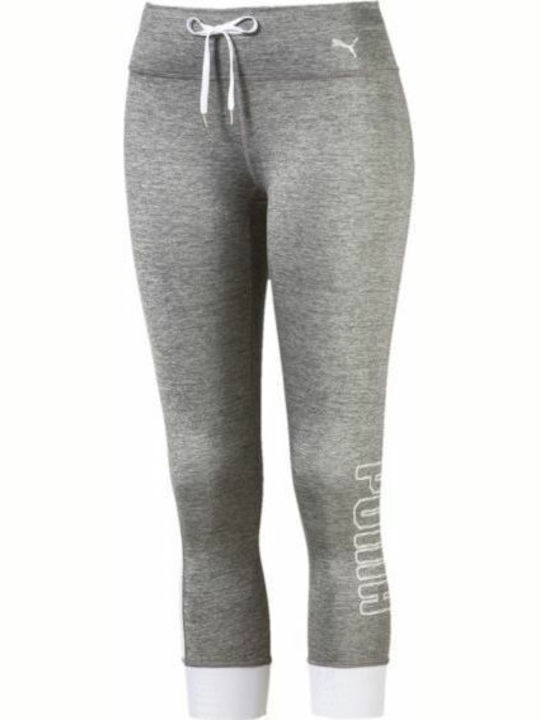 Explosive Heather 3/4 Women's Capri Training Legging Gray