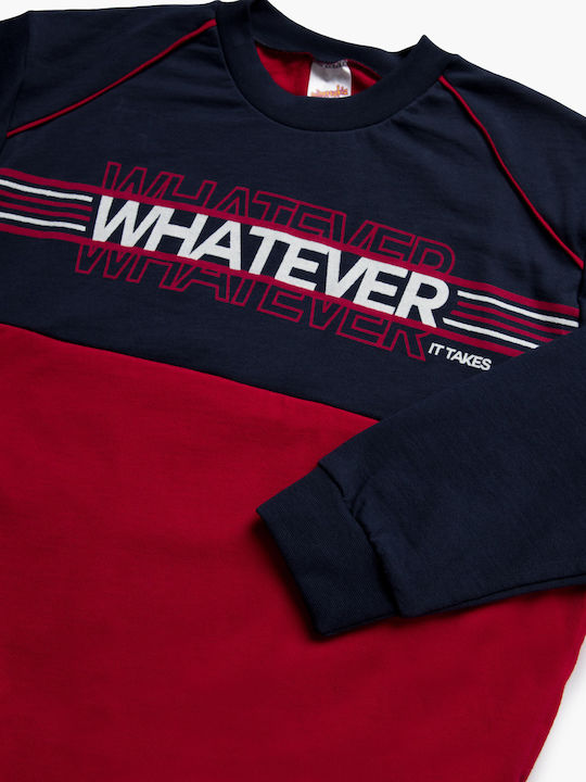 Minerva Kids' Pajamas Winter Navy Blue Whatever