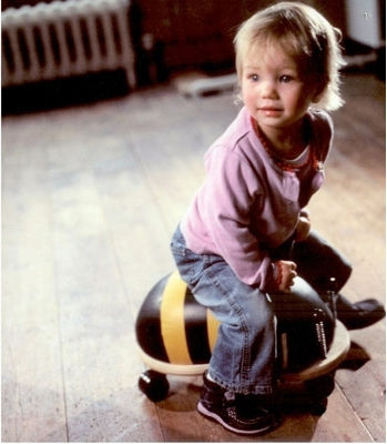 Wheelybug Animal Walker Tiger Large Ride On for 36+ Months Yellow