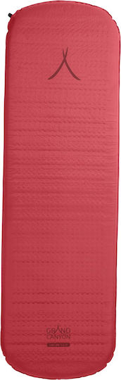 Grand Canyon Hattan Self-Inflating Single Camping Sleeping Mat 185x55cm Thickness 5cm in Red color