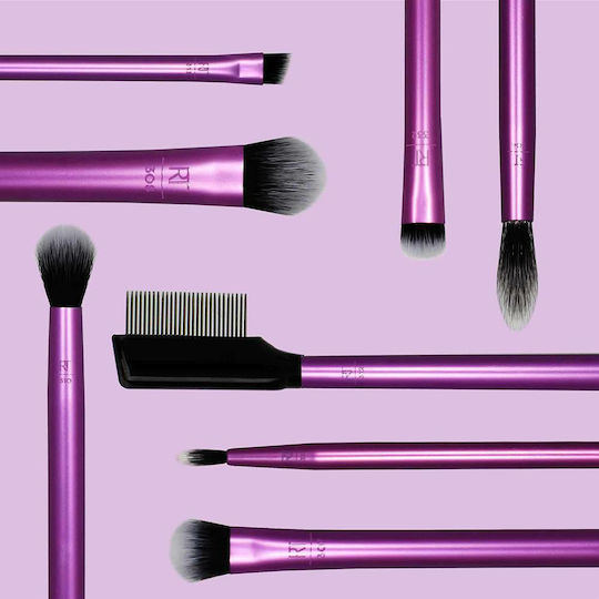Real Techniques Set with Makeup Brushes made of Synthetic Hair Everyday Eye Essentials 8pcs