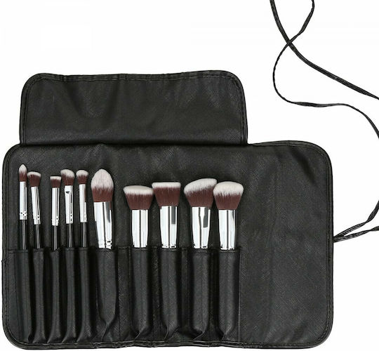 Tools for Beauty Professional Set with Makeup Brushes made of Synthetic Hair Kabuki 12pcs