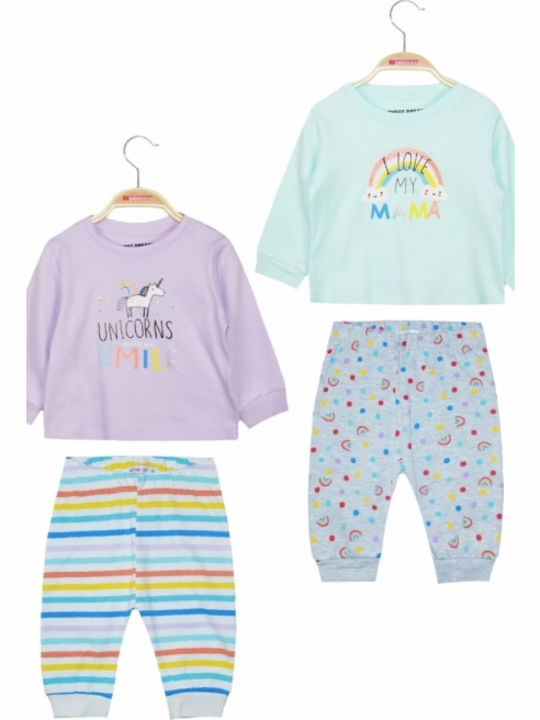 Energiers Kids Nightwear Winter Multicolour Unicorn
