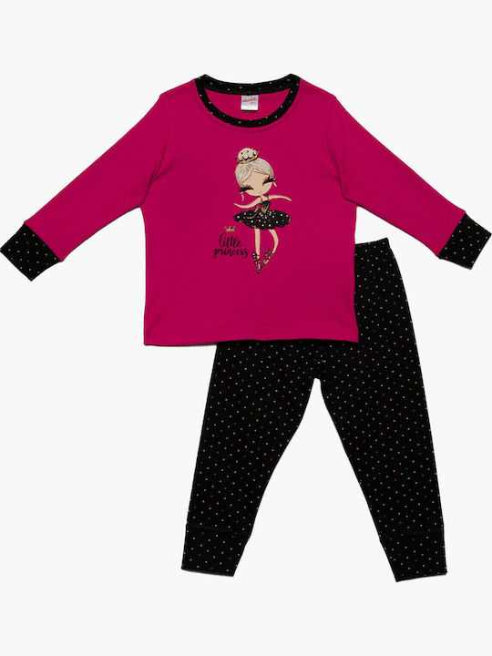 Minerva Kids' Pajamas Winter Fuchsia Princess