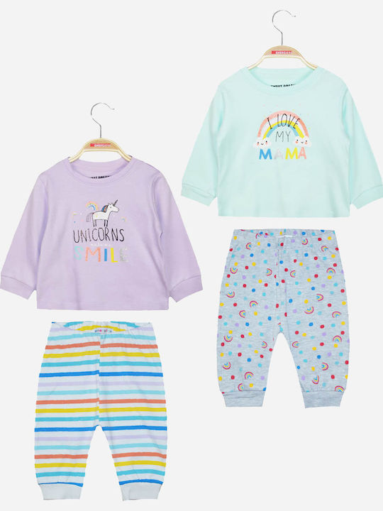 Energiers Kids Nightwear Winter Multicolour Unicorn Energiers Kids Nightwear Winter Multicolour Unicorn