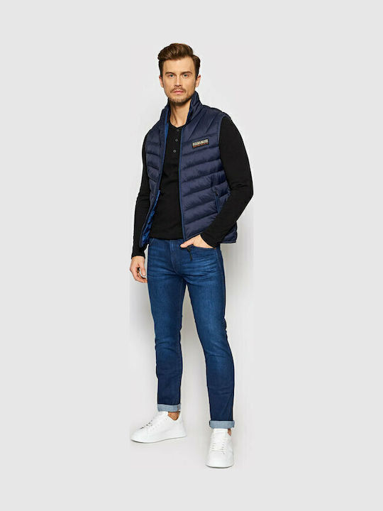 Larston Ανδρικό Παντελόνι Τζιν με Slim Tapered Εφαρμογή Navy Μπλε