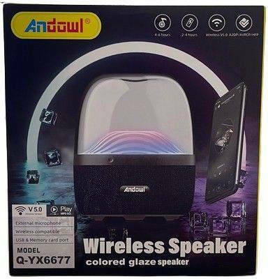 Andowl Q-YX667 Bluetooth Speaker 5W with Radio and Battery Life up to 6 hours Gray