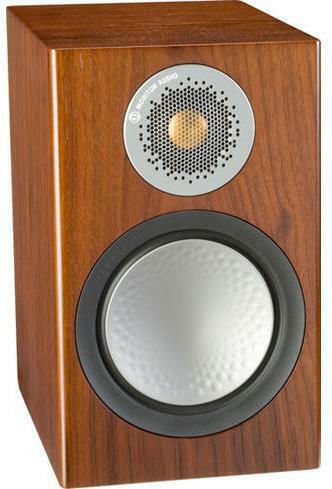 Monitor Audio Silver 50 Hi-Fi Lautsprecher Buch selbst 100W 2 Anzahl von Fahrern B16.5xT24xH27cm. Walnuss
