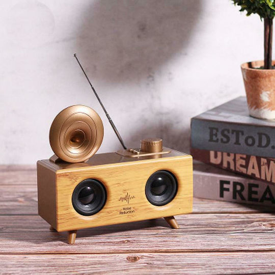 Apollo B6 Ηχείο Bluetooth 5W με Ραδιόφωνο Light Brown