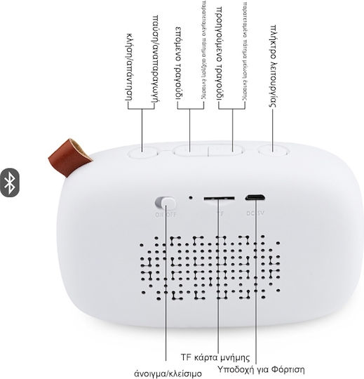 Awei Y900 Bluetooth Speaker 4.5W with Battery Life up to 3 hours Red