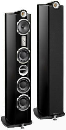 Triangle Signature Alpha Pair of Hi-Fi Speakers Floor 140W 3 No of Drivers W23.3xD37.2xH127cm. Black