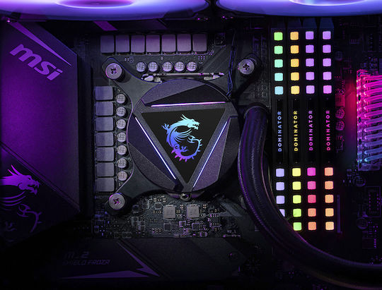 MSI MAG CoreLiquid 240R V2 v1 Wasserkühlsysteme AIO CPU mit 2 Lüfterabmessung 120mm und ARGB Beleuchtung