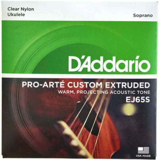 Daddario Set of Nylon Strings for Ukulele Pro-Arté Nylon Ukulele Soprano 24 - 32"