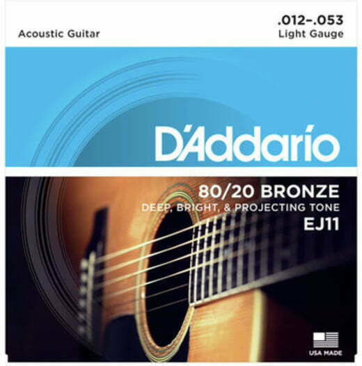 Daddario 80/20 Σετ Χορδών Bronze Ακουστικής Κιθάρας 12 - 53"