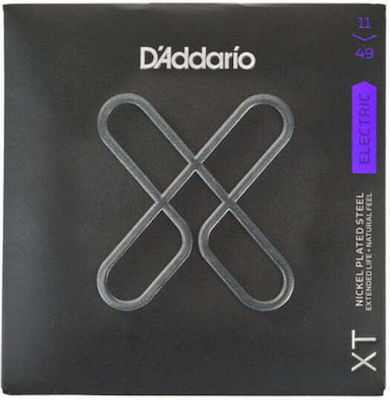 Daddario Set of Nickel Plated Steel Strings for Electric Guitar XT Nickel Medium 11 - 49"