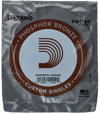 Daddario Phosphor Bronze Wound Singles .030