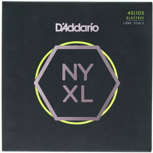 Daddario NYXL Bass 4-String Single Strings Nickel Wound for Bass 4 Pieces 45 Inch Light Top Medium Bottom