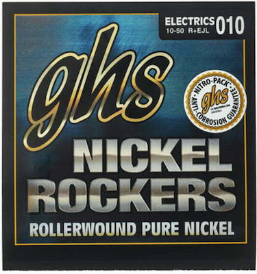 GHS Strings Set Nichel pur de Corzi pentru Chitară electrică Nickel Rockers Lumină Personalizată 10 - 50"