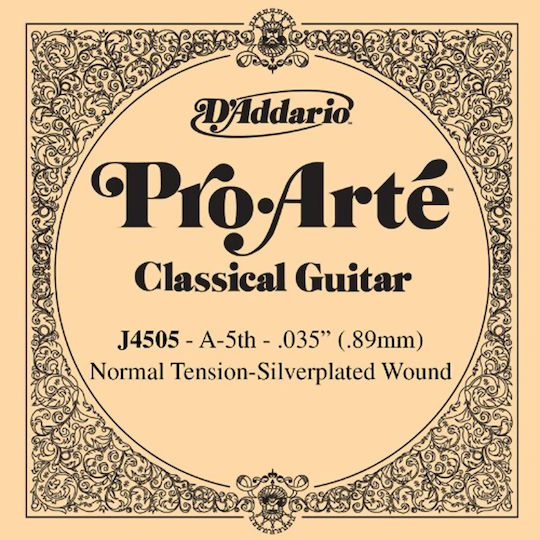 Daddario Pro-Arté Classical Single Μονή Χορδή Nylon Κλασικής Κιθάρας Silver Wound
