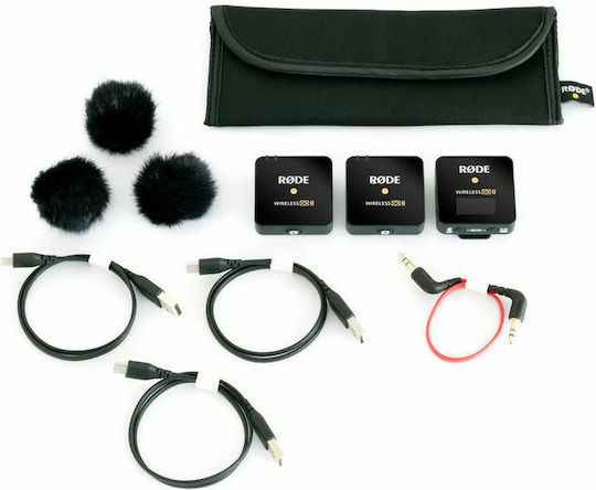 Rode Wireless GO II Ασύρματο Πυκνωτικό Μικρόφωνο Πέτου, Clip On Δημοσιογραφικό