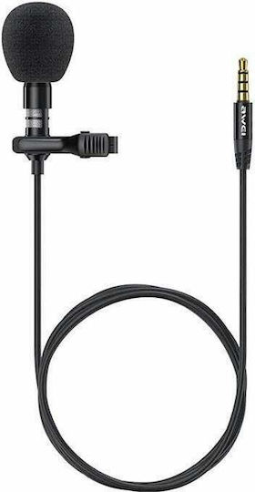 Awei MK1 Condenser (Small Diaphragm) Microphone 3.5mm Πέτου, Clip On Journalistic