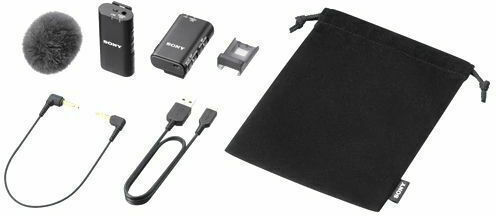 Sony ECM-W2BT Drahtlos Kondensator (Kleine Membran) Mikrofon Anklipsen für Kamera