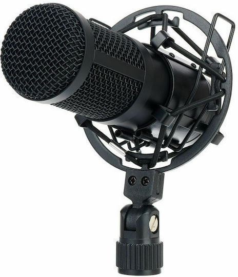 Tascam TM-70 Комплект Δυναμικό Микрофон XLR Настолен компютър, с амортисьори за Вокали в Черен Цвят