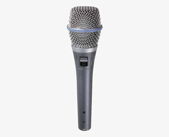 Shure Beta 87C Condenser Microphone XLR Handmade for Vocals in Silver Color