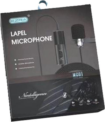 Ezra MP06 Condenser (Small Diaphragm) Microphone 3.5mm Πέτου, Clip On for Camera