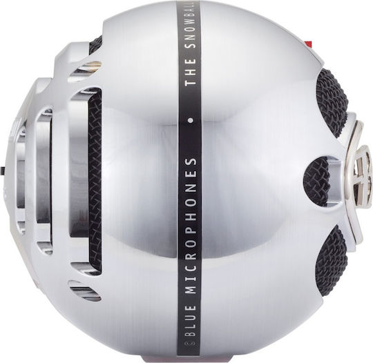 Blue Microphones Snowball Πυκνωτικό Μικρόφωνο USB Επιτραπέζιο για Φωνητικά σε Ασημί Χρώμα