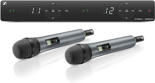 Sennheiser XSW 1-835 Dual B-Band Vocal Set Wireless Δυναμικό Microphone Handmade for Vocals