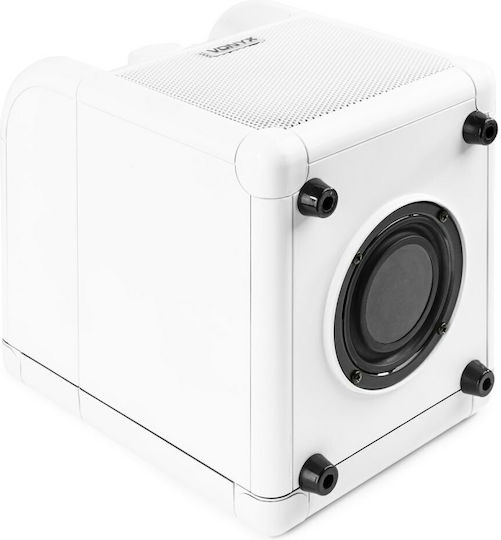 Vonyx Karaoke Speaker with Wired Microphone and Lighting Effects SBS50 178.353 White