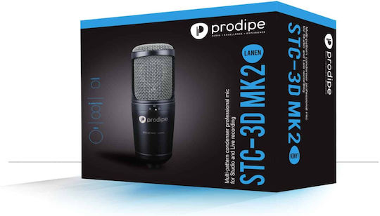 Prodipe STC-3D MK2 Lanen Kondensatormikrofon XLR Stoßmontiert für Gesang