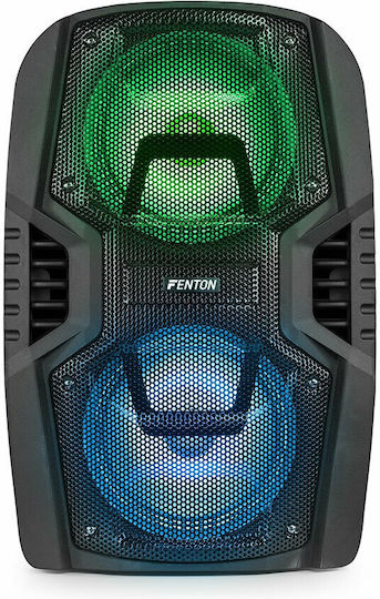 Fenton Karaoke Speaker with Wired Microphone and Lighting Effects FT208 LED 170.020 Black