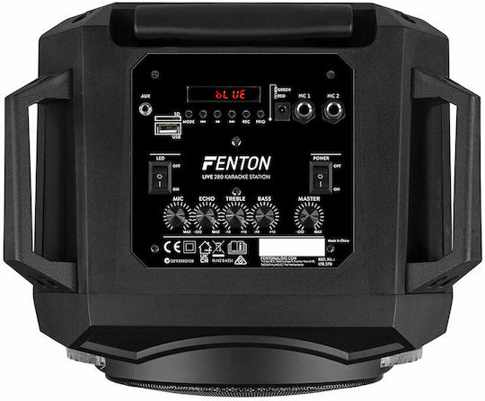 Fenton Ηχείο Karaoke με Ενσύρματα Μικρόφωνα και Εφέ Φωτισμού LIVE280 178.370 Μαύρο