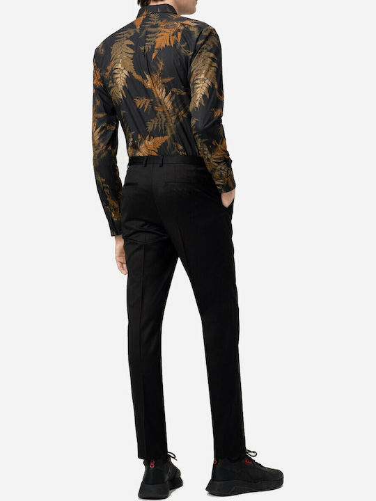 Trousers Suit in Slim Fit Black