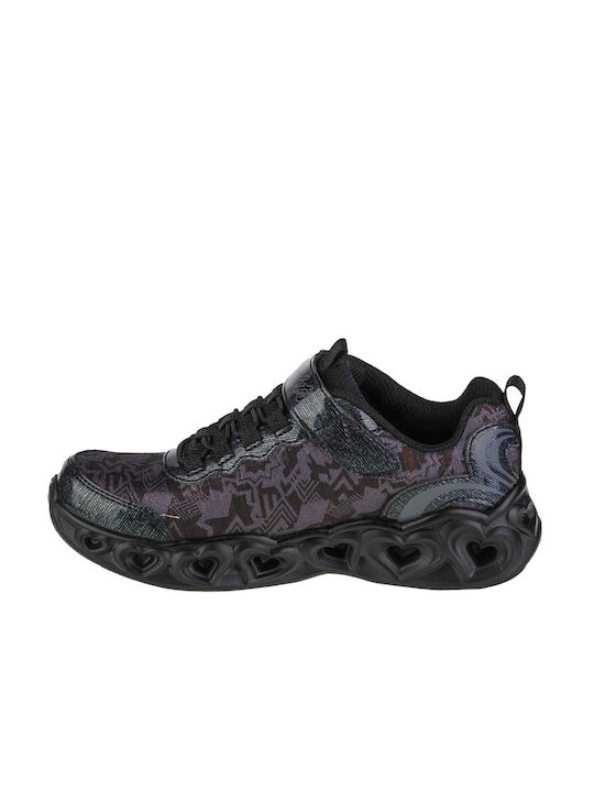 Skechers Kinder-Sneaker mit Lichtern Schwarz