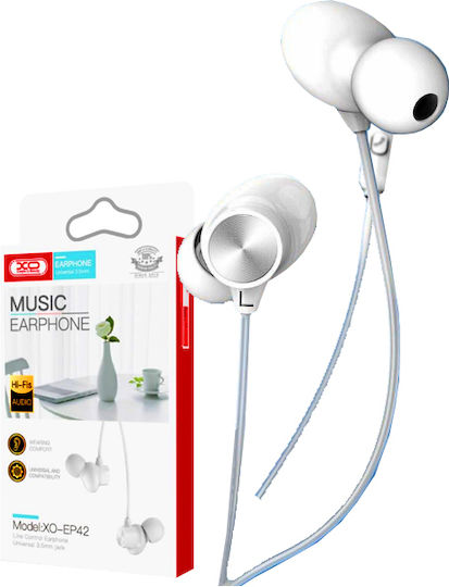 XO EP42 In-ear Handsfree με Βύσμα USB-C Λευκό