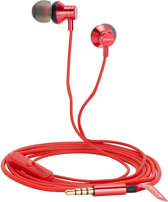 Aiwa ESTM-50 In-Ear Freihändig Kopfhörer mit Stecker 3.5mm Rot