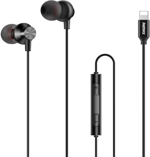 Remax RM-560i In-ear Handsfree Headphones with Connector Lightning Black