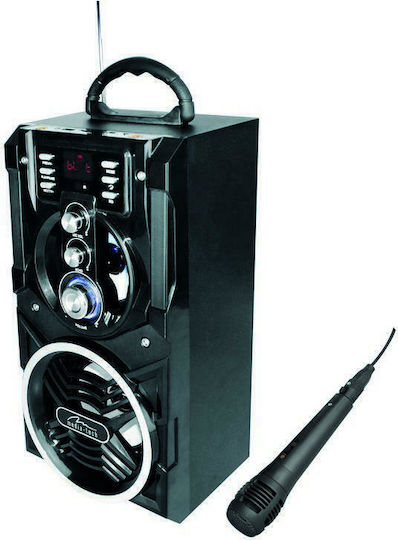 Media-Tech Karaoke Speaker With Wired Microphone Partybox BT MT3150 Black