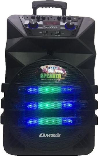 Boxă Karaoke cu Microfon Wireless și Efecte de Iluminare Meirende K5-12 Negru