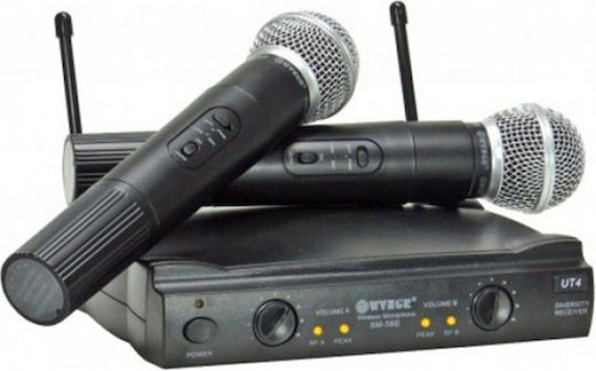 Weisre Amplificator Karaoke cu Microfoane Wireless PGX-58 PGX-58 Negru