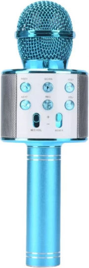 WSTER Μικρόφωνο Karaoke Ασύρματο WS-858 WS-858 Μπλε