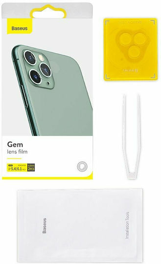 Baseus Προστασία Κάμερας Tempered Glass Διάφανο για το iPhone 12 mini