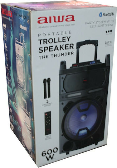 Aiwa Ηχείο Karaoke με Ασύρματο Μικρόφωνο και Εφέ Φωτισμού KBTUS-700 Μαύρο