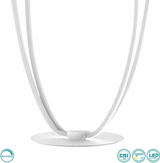 Wofi Nia LED Floor Lamp H120xW35cm. with Warm White Light 1700lm White