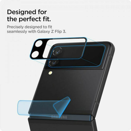 Spigen Optik Lens Protector Προστασία Κάμερας Tempered Glass Μαύρο για το Galaxy Z Flip3 5G